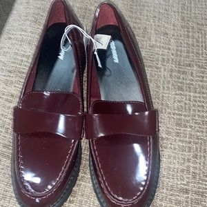 Burgundy loafers